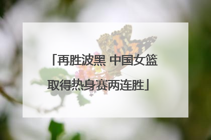 再胜波黑 中国女篮取得热身赛两连胜